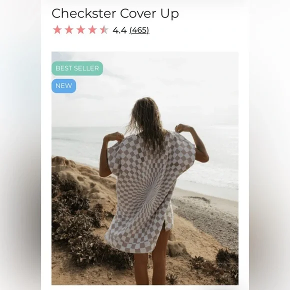 Sand Cloud Checkster Beach Cover-Up - Picture 2 of 6